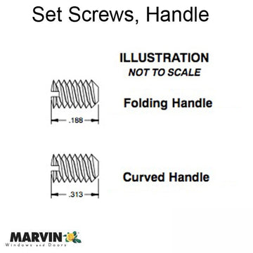 Set Screw for Curved Handle, Casemaster / Awning